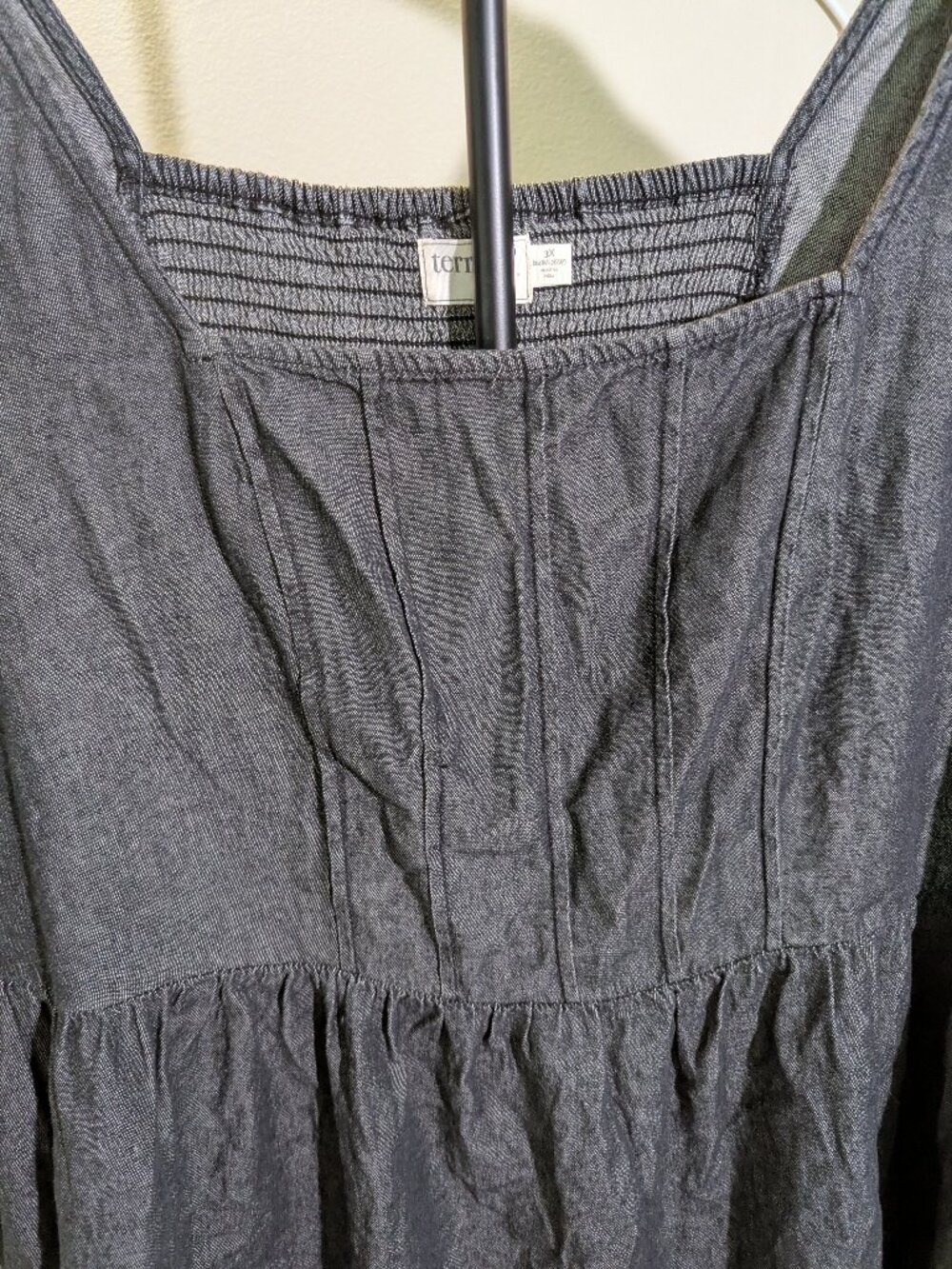 Terra and Sky Gray Short Sleeve Dress - Picture 2 of 6